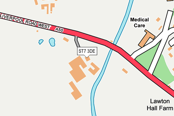 ST7 3DE map - OS OpenMap – Local (Ordnance Survey)