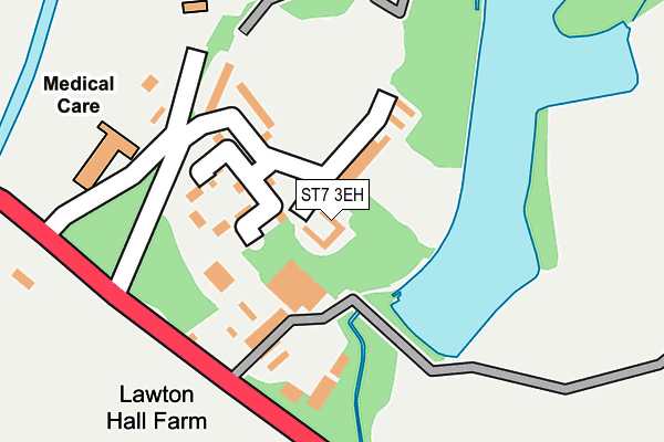 ST7 3EH map - OS OpenMap – Local (Ordnance Survey)