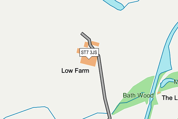 ST7 3JS map - OS OpenMap – Local (Ordnance Survey)