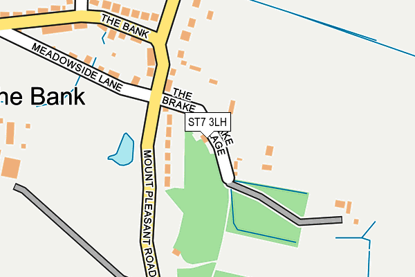 ST7 3LH map - OS OpenMap – Local (Ordnance Survey)