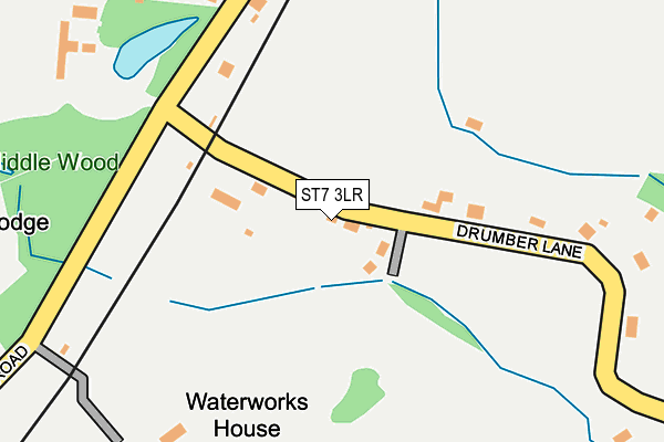 ST7 3LR map - OS OpenMap – Local (Ordnance Survey)