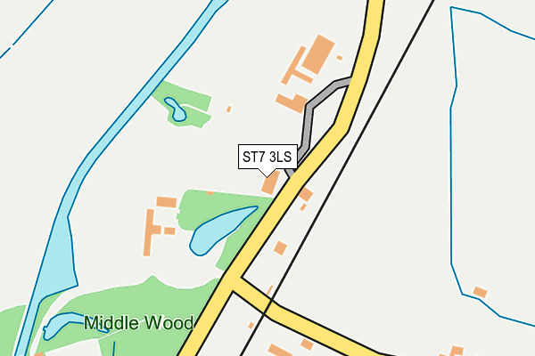 ST7 3LS map - OS OpenMap – Local (Ordnance Survey)