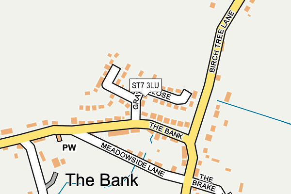 ST7 3LU map - OS OpenMap – Local (Ordnance Survey)