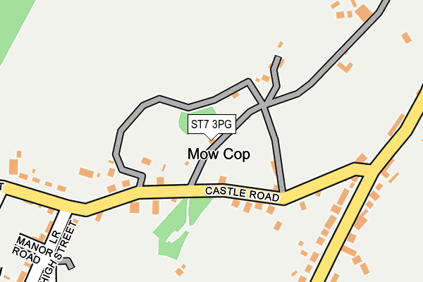 ST7 3PG map - OS OpenMap – Local (Ordnance Survey)