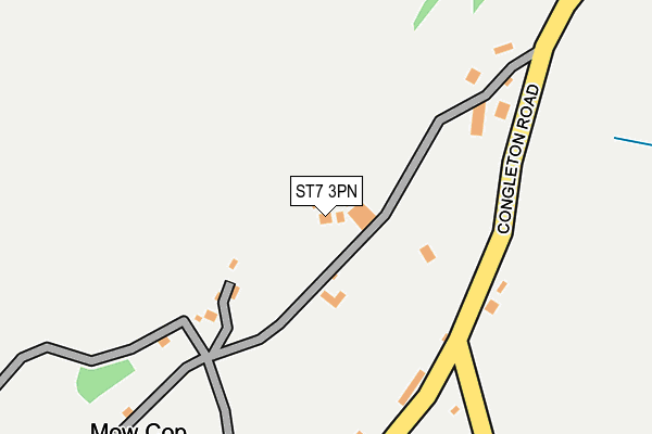ST7 3PN map - OS OpenMap – Local (Ordnance Survey)