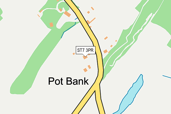 ST7 3PR map - OS OpenMap – Local (Ordnance Survey)