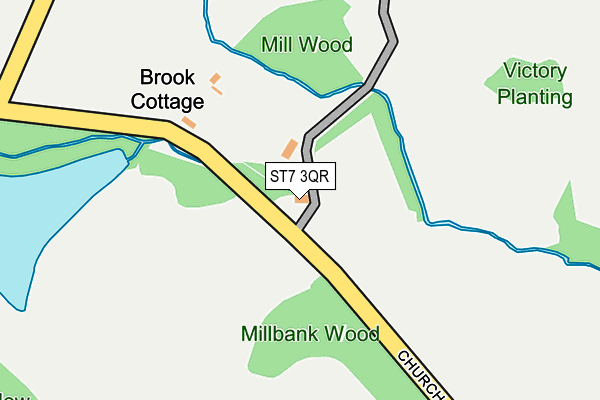 ST7 3QR map - OS OpenMap – Local (Ordnance Survey)