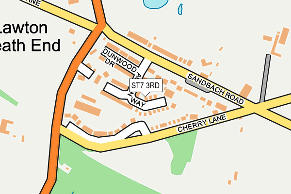 ST7 3RD map - OS OpenMap – Local (Ordnance Survey)