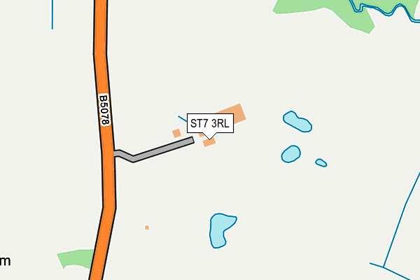 ST7 3RL map - OS OpenMap – Local (Ordnance Survey)