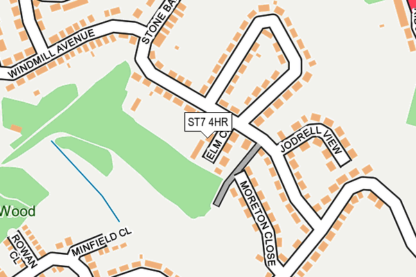 ST7 4HR map - OS OpenMap – Local (Ordnance Survey)