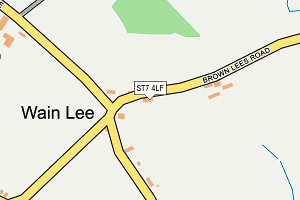 ST7 4LF map - OS OpenMap – Local (Ordnance Survey)