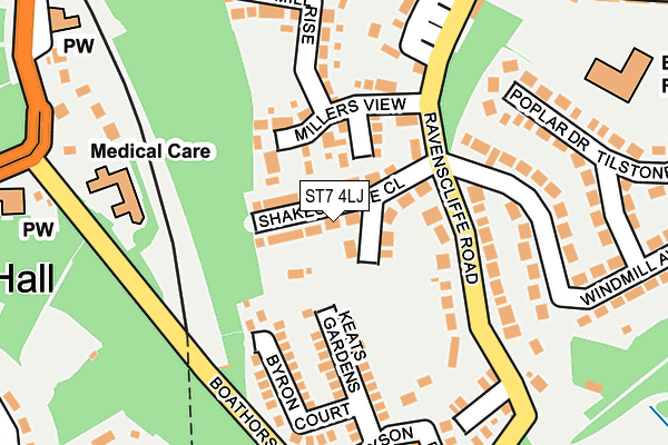 Map of JJS HIGH STREET LIMITED at local scale