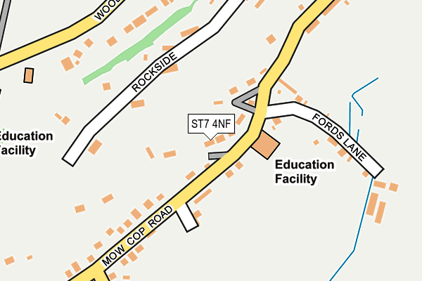ST7 4NF map - OS OpenMap – Local (Ordnance Survey)
