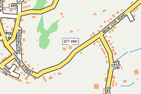 ST7 4NH map - OS OpenMap – Local (Ordnance Survey)