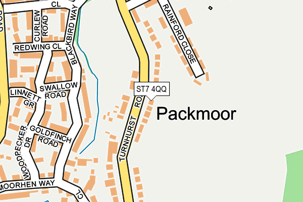 ST7 4QQ map - OS OpenMap – Local (Ordnance Survey)