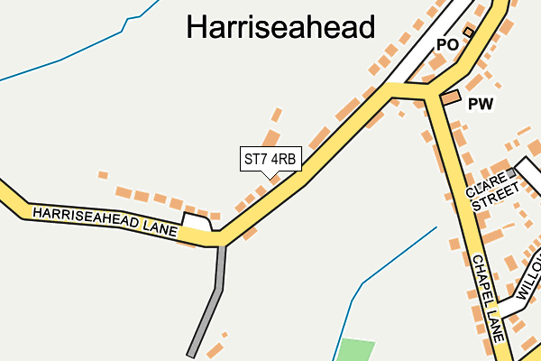 Map of 63 AND 65 BIRCHES HEAD ROAD MANAGEMENT COMPANY LIMITED at local scale