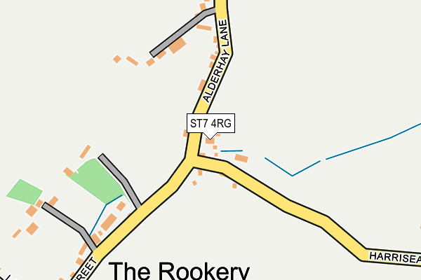 ST7 4RG map - OS OpenMap – Local (Ordnance Survey)