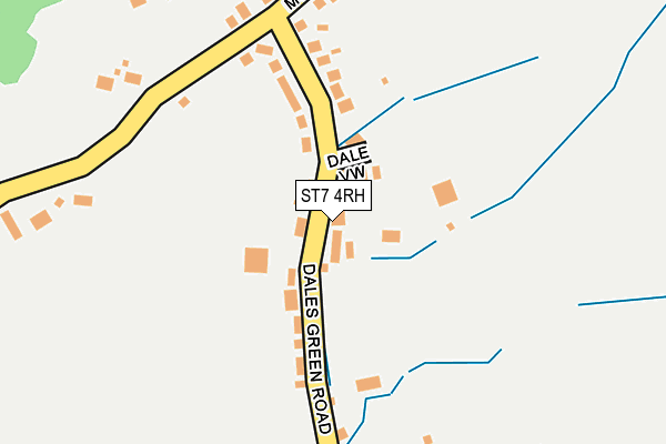 ST7 4RH map - OS OpenMap – Local (Ordnance Survey)