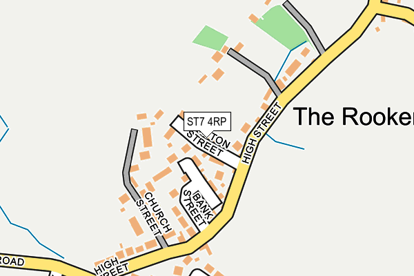 ST7 4RP map - OS OpenMap – Local (Ordnance Survey)