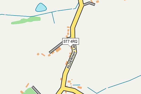 ST7 4RQ map - OS OpenMap – Local (Ordnance Survey)