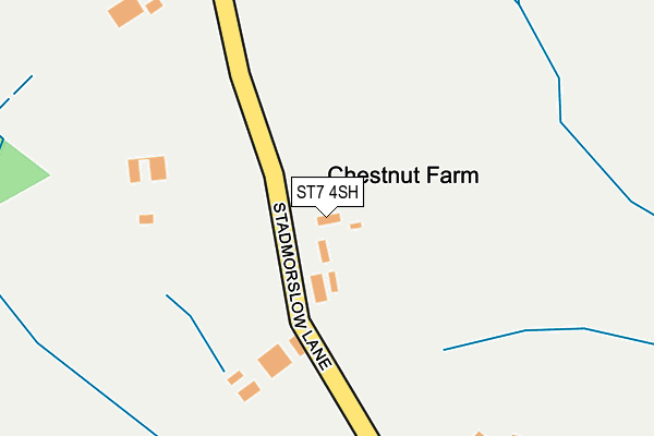 ST7 4SH map - OS OpenMap – Local (Ordnance Survey)