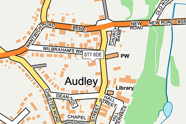 ST7 8DE map - OS OpenMap – Local (Ordnance Survey)