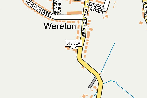 ST7 8EA map - OS OpenMap – Local (Ordnance Survey)