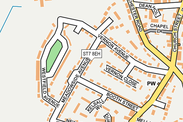 ST7 8EH map - OS OpenMap – Local (Ordnance Survey)