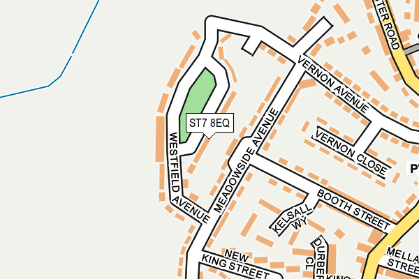 ST7 8EQ map - OS OpenMap – Local (Ordnance Survey)
