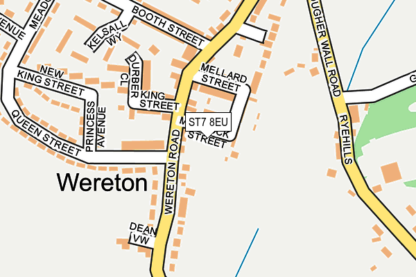 ST7 8EU map - OS OpenMap – Local (Ordnance Survey)