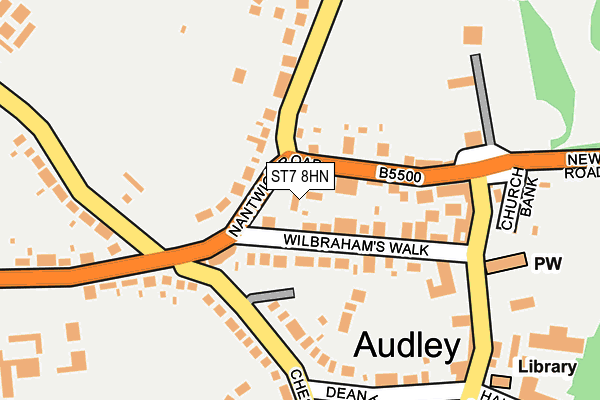 ST7 8HN map - OS OpenMap – Local (Ordnance Survey)