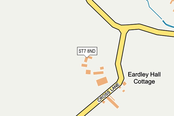 ST7 8ND map - OS OpenMap – Local (Ordnance Survey)