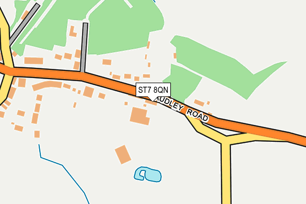 ST7 8QN map - OS OpenMap – Local (Ordnance Survey)