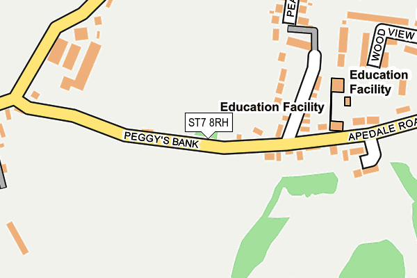 ST7 8RH map - OS OpenMap – Local (Ordnance Survey)