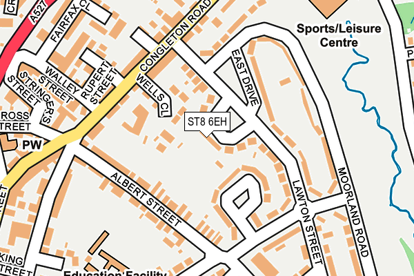 ST8 6EH map - OS OpenMap – Local (Ordnance Survey)