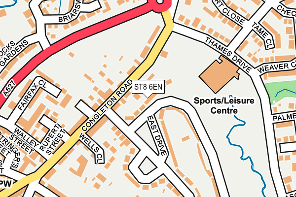 ST8 6EN map - OS OpenMap – Local (Ordnance Survey)