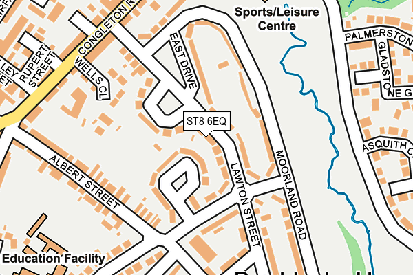 ST8 6EQ map - OS OpenMap – Local (Ordnance Survey)