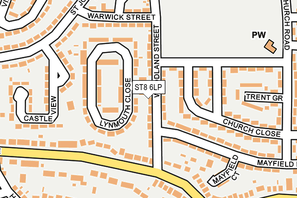 ST8 6LP map - OS OpenMap – Local (Ordnance Survey)