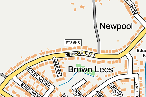 Map of ALWELL LTD at local scale