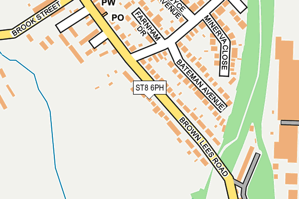 ST8 6PH map - OS OpenMap – Local (Ordnance Survey)