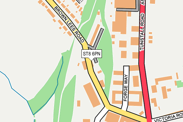 ST8 6PN map - OS OpenMap – Local (Ordnance Survey)