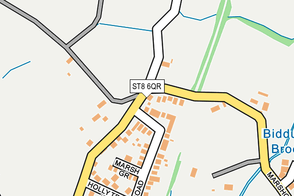 ST8 6QR map - OS OpenMap – Local (Ordnance Survey)