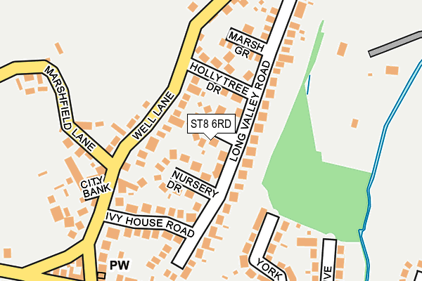 ST8 6RD map - OS OpenMap – Local (Ordnance Survey)