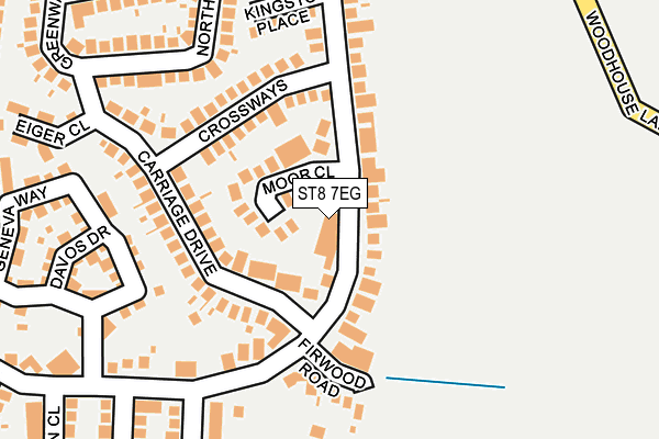 ST8 7EG map - OS OpenMap – Local (Ordnance Survey)