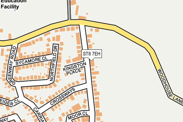 ST8 7EH map - OS OpenMap – Local (Ordnance Survey)