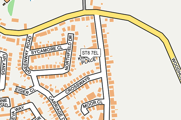 ST8 7EL map - OS OpenMap – Local (Ordnance Survey)
