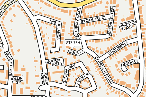 ST8 7FH map - OS OpenMap – Local (Ordnance Survey)