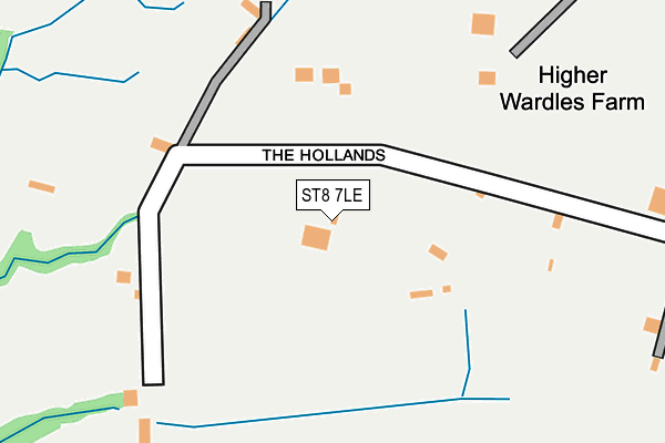 ST8 7LE map - OS OpenMap – Local (Ordnance Survey)