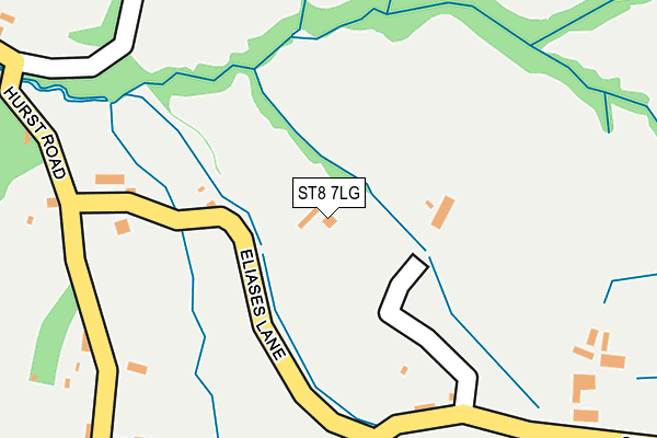 ST8 7LG map - OS OpenMap – Local (Ordnance Survey)