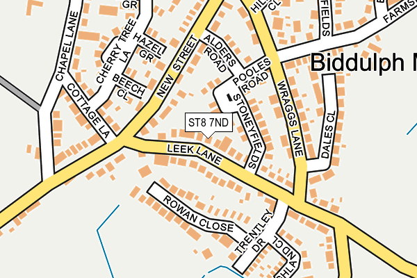 ST8 7ND map - OS OpenMap – Local (Ordnance Survey)